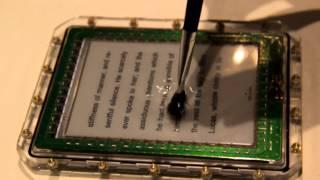 Waterproof touch enabled e-reader device