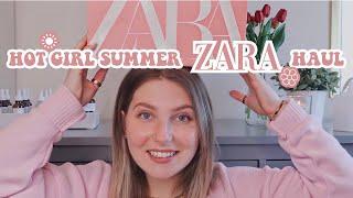 PINK HOT GIRL SUMMER ZARA TRY ON HAUL 2021 | Zoe Corrigall