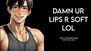 Sweet dumb jock lets you feel his muscles... (spicy himbo ASMR | deep voice M4A)