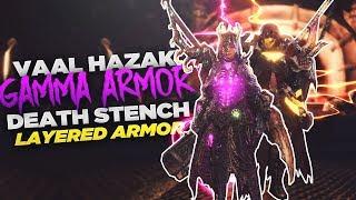 Monster Hunter World - How to Get Arch Tempered Vaal Hazak Gamma Armor & Death Stench Layered Armor!