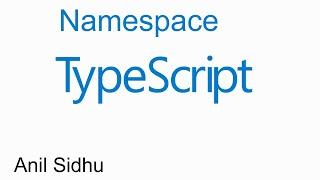 Typescript tutorial for beginners  #13 Namespace