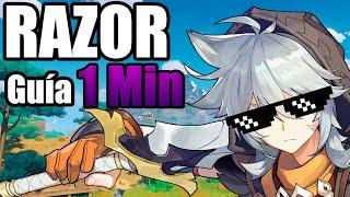 GUIA RAZOR DPS en 1 MINUTO  FREE TO PLAY || Genshin Impact 