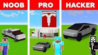 НУБ vs ПРО vs ЧИТЕР: ТЕСЛА КИБЕРТРАК ГРУЗОВИК в Майнкрафт! Minecraft Cyber truck