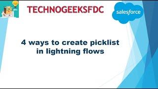 4 Easy Ways To Create Dropdown Lists In Lightning Flows
