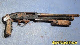 shotgun restoration  Model 1970 pump action  Restoration  gun restoration