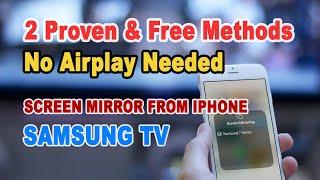 How to Screen Mirroring iPhone to Samsung TV Without AirPlay