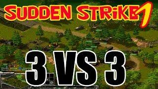 Old school WW2 strategy RTS game Sudden Strike forever [Multiplayer 3 vs 3] (No commentary)