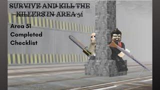 Roblox Area 51 Completed Personal Checklist