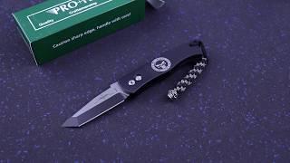 Protech/Emerson CQC7 Punisher Automatic Tanto Black Chisel E7-T3