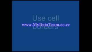 Data entry guidelines in Excel