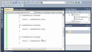 C# 24 - RadioButton