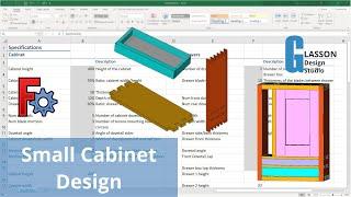 Designing a small cabinet using FreeCAD and spreadsheets