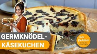 Germknödel-Käsekuchen mit Mohn & Pflaumenmus I Süße Backideen mit Evelin und GLOBUS