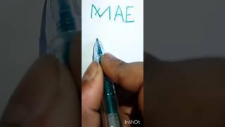 how to draw mak name logo easy #shotrs #viralshorts #logo #mak #name #art