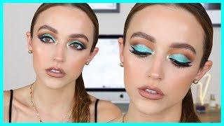 AQUA CUT CREASE MAKEUP TUTORIAL | Kathleen Lights