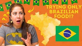 Eating Only BRAZILIAN Food for 24 Hours!