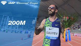 Ramil Guliyev wins the Men's 200m in Doha - IAAF Diamond League 2019