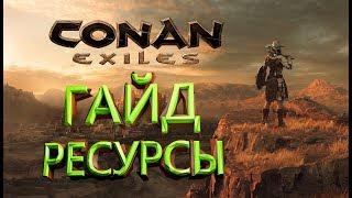 Основные ресурсы  - Conan Exiles | гайд # 1