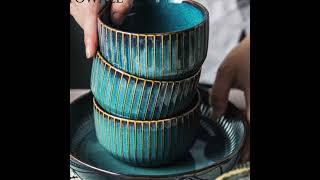 ANTOWALL European Household ceramic tableware set good looking dish plate bowl star light