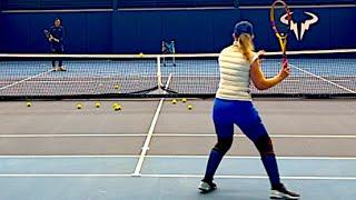 Tennis: Master the Crosscourt: Control & Direction Drill  Train Like a Pro  Academy Level Practice