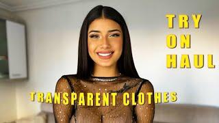 [4K] Wet vs Dry Transparent Clothes | Try on Haul (2024)