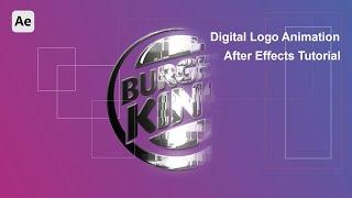 After Effects Tutorial: Digital Logo Animation | Digital Intro Animation in After Effects