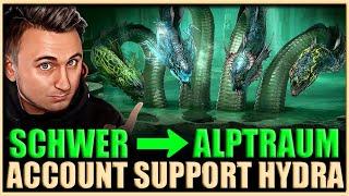 Raid: Shadow Legends | Hydra Account Support - Account Takeover - Von Schwer zu Alptraum - 1,2B Easy