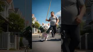 Kitten and the Robo Dog Revolution #ai #cat #cute #funny #anime #cutecat
