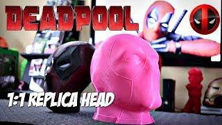 Life-Size DEADPOOL Replica Head | 1:1 Scale | 3D Printed