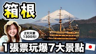 1張票玩爆箱根7大景點！新宿出發2日遊交通費只要1300元｜箱根繡球花自由行ep.1｜蘆之湖海賊船、大涌谷黑蛋、箱根雕刻之森、強羅夜間繡球花電車點燈、箱根周遊券｜日本有個U1