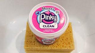 Pinky Clean Paste and Recycled Powder  Sponges Squeezing  ASMR