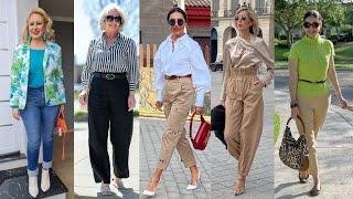 Summer outfits 2024 women/ Wearable fall fashion trends for women over 50/Casual Outfits for women