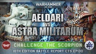 Astra Militarum vs Aeldari Craftworlds Warhammer 40K 10th Edition Battle Report 2000pts