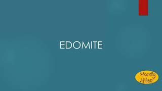 Edomite Meaning