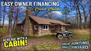 Cabin on 21 Acres of Owner Financed Land!! - Full Property & Cabin Video - JJ03B