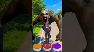 Red green & blue button Dinasaur to gorilla joker vfx magic funny #shorts