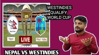 Nepal vs West Indies World Cup Qualifier2023 Live Match | WI vs Nepal WCQualifier 2023 Highlights