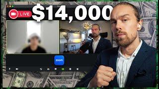 How I Close $14,000+ SMMA Clients *LIVE Footage*