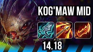 KOG'MAW vs SMOLDER (MID) | 6k comeback | BR Master | 14.18