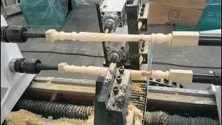 Dual Axis CNC Wood Lathe with Dual Spindles for Wood Turning Plans