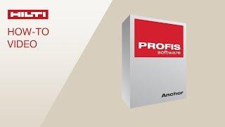 TUTORIAL on Hilti PROFIS Anchor - Layout Tab