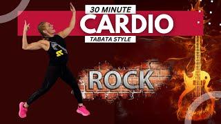 Turn Up the Volume! 30-Min CARDIO Rock Tabata Workout - No Equipment!