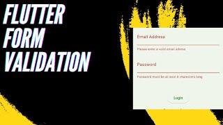 How to validate form in flutter