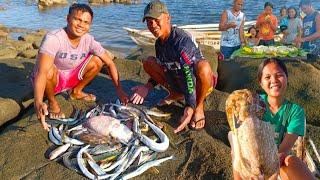 GIANT CUTTLEFISH AND FRIED DRIED FISH FOR LUNCH