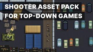 Top-Down Pixel Asset Pack for Creating a Shooter Game