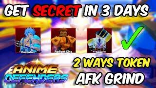 HOW TO GET ATHENYX SECRET IN 3 DAYS + 2 WAYS TOKEN AFK GRIND | Anime Defenders