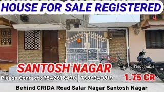 HOUSE FOR SALE IN SANTOSH NAGAR HYDERABAD  REGISTERED ®️ 
