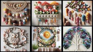 Latest crochet wall hanging design ideas/trendy crosia wall decore ideas/home decoration ideas