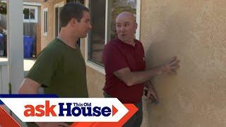 How to Repair a Cracked Stucco-Retaining Wall | Ask This Old House