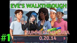 A Big Problem in the park | Summertime Saga 0.20.14 | Eve Walkthrough #1